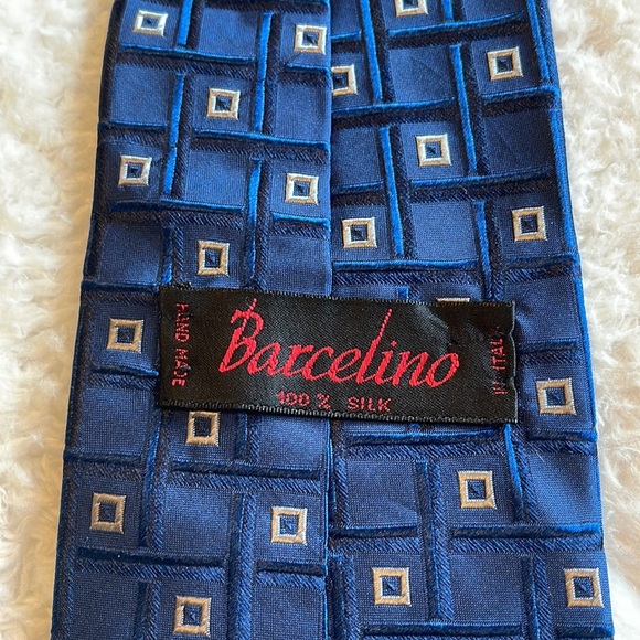 Barcelino silk tie made in Italy - Picture 3 of 8